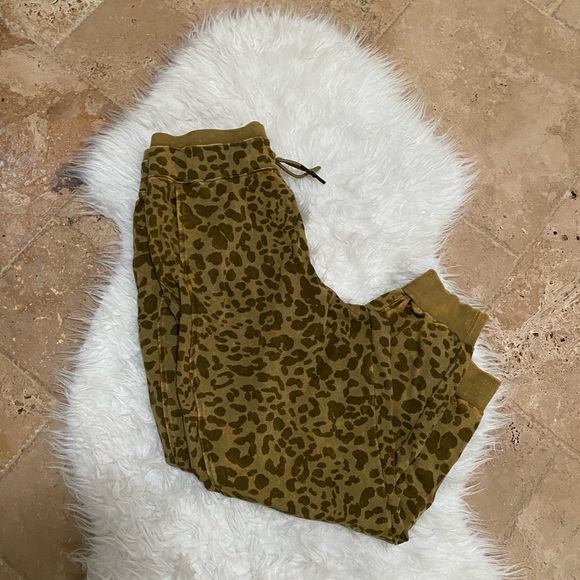 JoyLab Pants & Jumpsuits Joylab Joggers Army Green Leopard Print